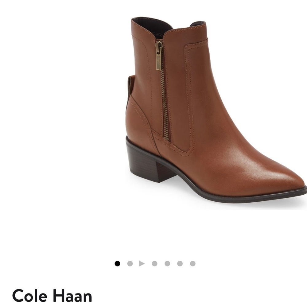 Stylish leather booties.